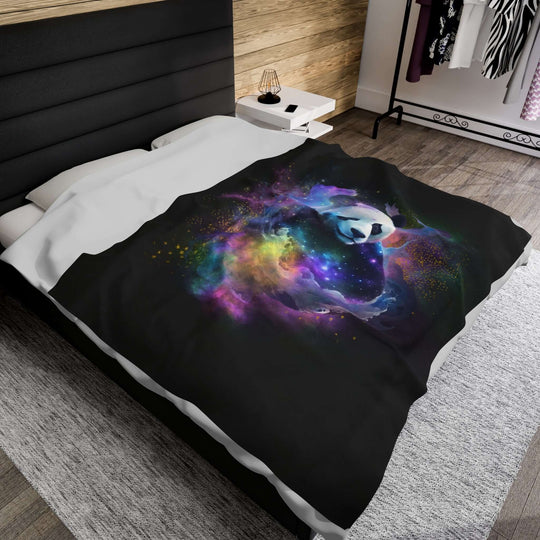 Plush Blanket - Space Panda All Over Prints Printify