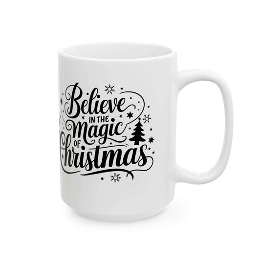 Christmas Calligraphy Ceramic Mug Mug Printify