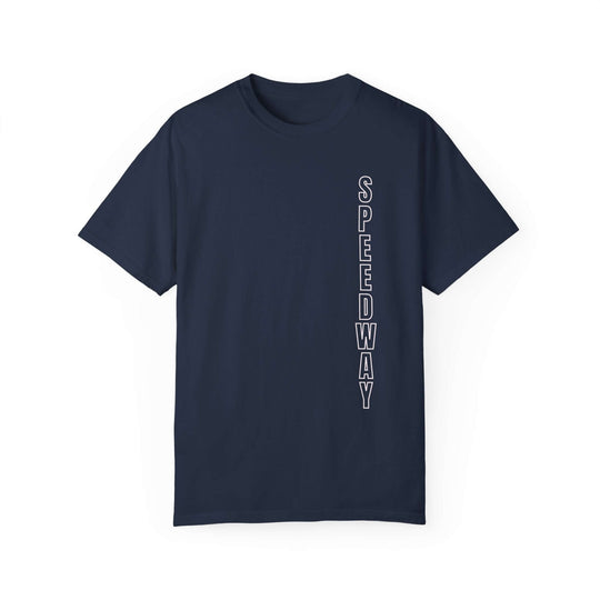 Speedway Motorcycle T-shirt " Hold My Bourbon" T-Shirt Printify Navy S