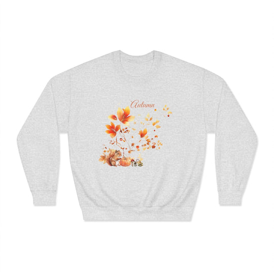Autumn Theme Sweatshirt Sweatshirt Printify Ash S