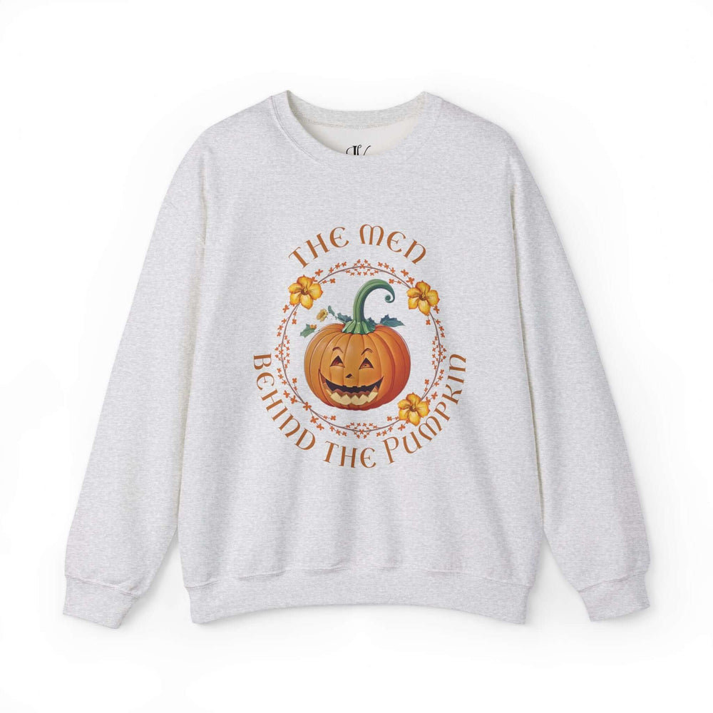 Growing a Little Pumpkin Couple Sweatshirt For Men Sweatshirt Printify S Ash