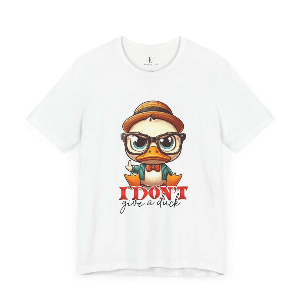 Duck Graphic Tee 'I Don't Give a Duck' T-Shirt Printify White XS