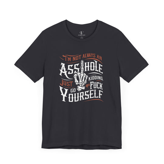 Provocative Tee with Aggressive Humor T-Shirt Printify Dark Grey XS