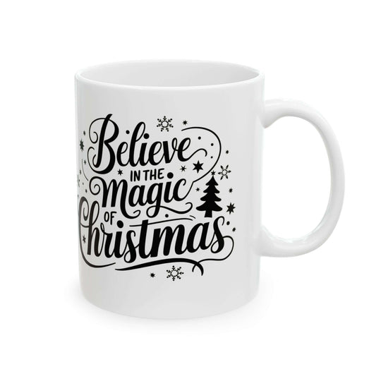 Christmas Calligraphy Ceramic Mug Mug Printify
