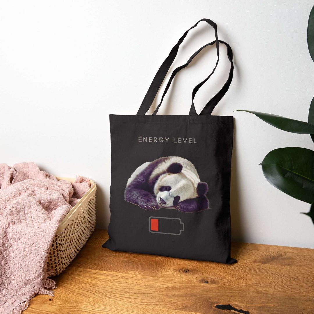 Sleeping Panda Tote Bag Bags Printify