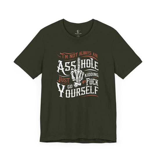 Provocative Tee with Aggressive Humor T-Shirt Printify Dark Olive XS