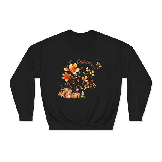 Autumn Theme Sweatshirt Sweatshirt Printify Black S