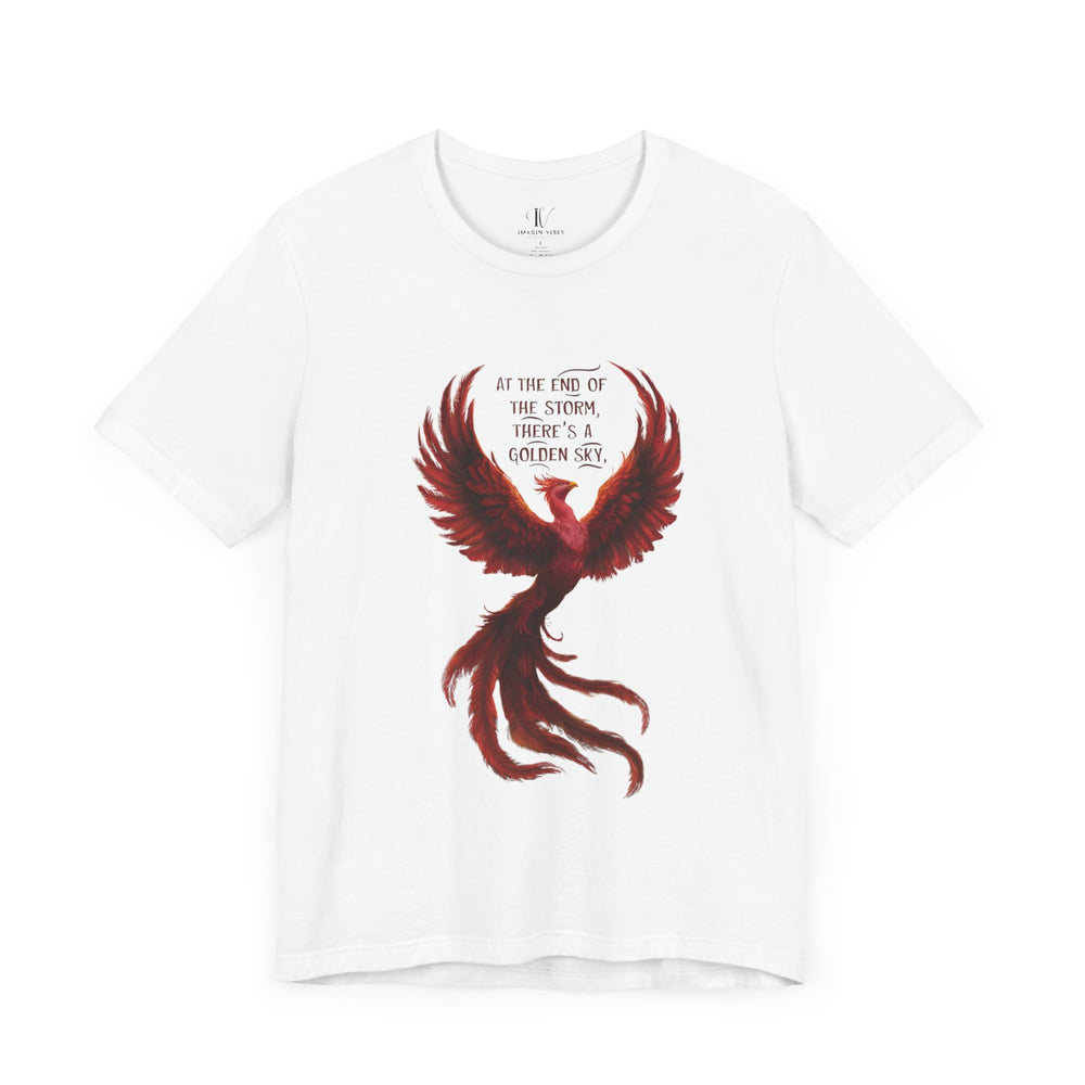 Phoenix Tee - Inspirational Hope and Resilience T-shirt T-Shirt Printify White XS