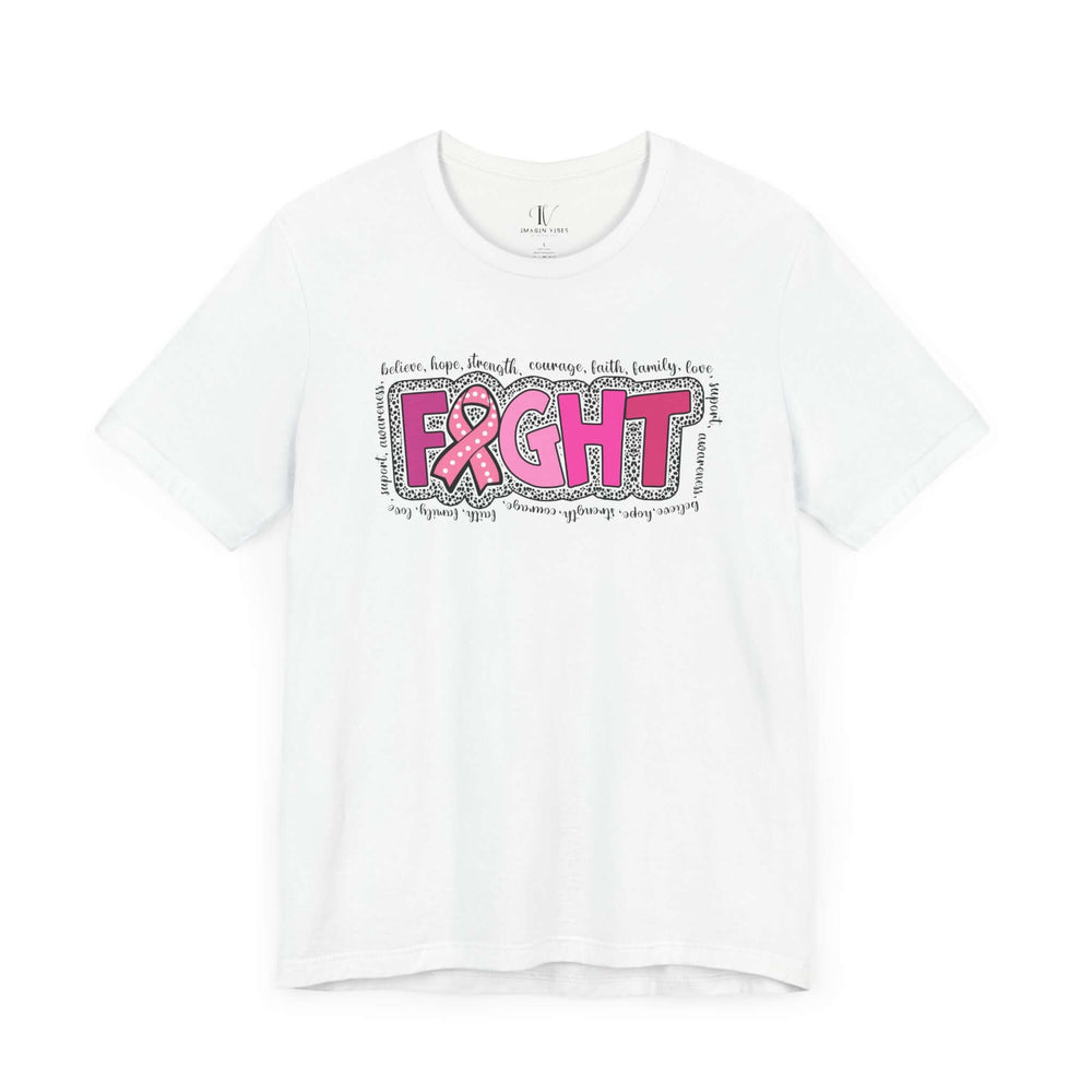 Fight Breast Cancer T-Shirt T-Shirt Printify White XS