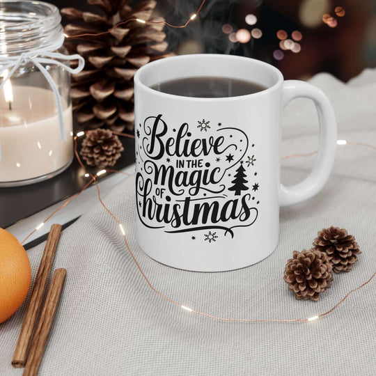 Christmas Calligraphy Ceramic Mug Mug Printify