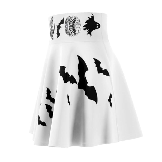 Gothic Bat Skater Skirt All Over Prints Printify