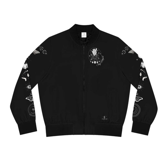 Bomber Jacket Celestial Moth 'Stay Magical' All Over Prints Printify