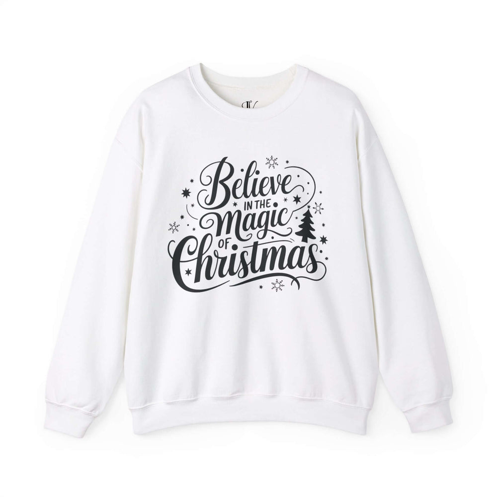 Christmas Magic Sweatshirt Sweatshirt Printify S White