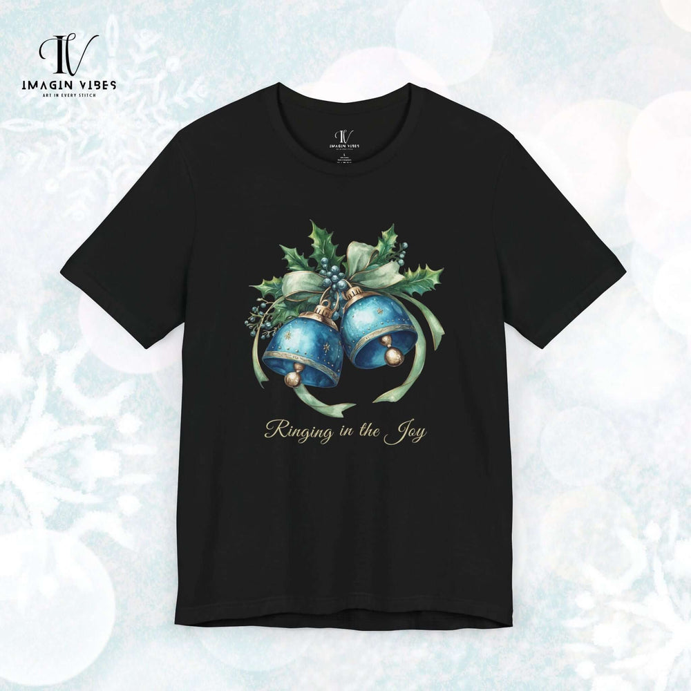 Christmas Bell Tee - Ringing In The Joy T-Shirt Printify Black XS