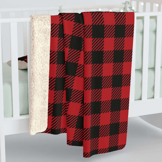Sherpa Fleece Blanket - Buffalo Check Pattern Home Decor Printify