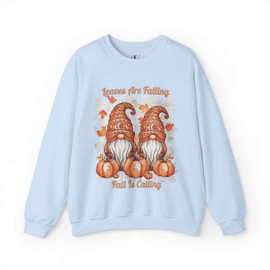 Fall Gnomes Sweatshirt Sweatshirt Printify S Light Blue
