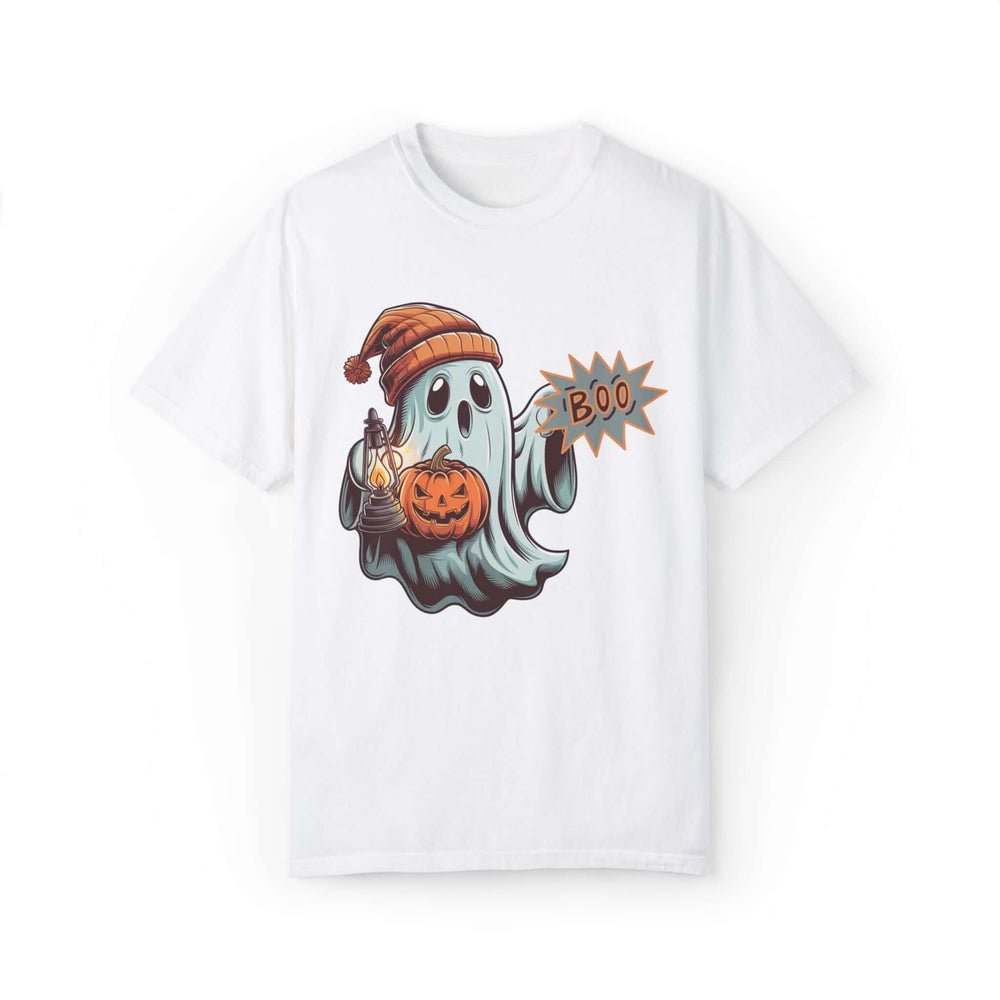 Boo! Cute Ghost Halloween T-Shirt T-Shirt Printify White S