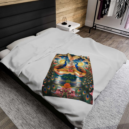 Plush Blanket - Surreal Peacock Tapestry All Over Prints Printify 30" × 40"