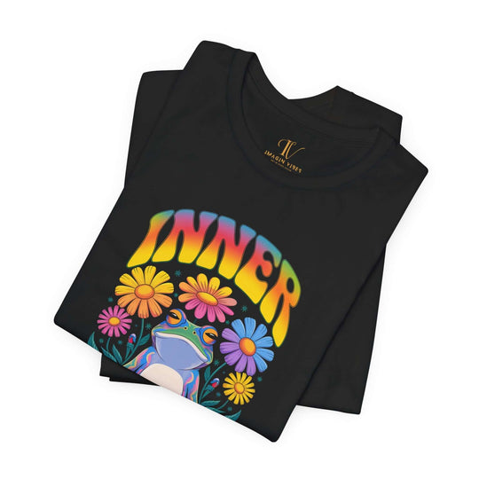Psychedelic Frog Unisex Tee - Inner Harmony T-Shirt Printify Black XS