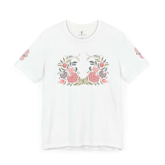 Folk Art T-Shirt T-Shirt Printify White XS