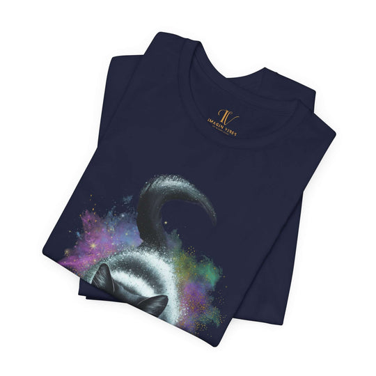 Cat Cosmic Tee T-Shirt Printify