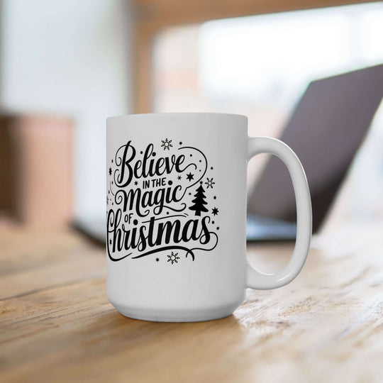 Christmas Calligraphy Ceramic Mug Mug Printify
