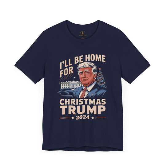 Christmas Trump 2024 Tee T-Shirt Printify Navy XS