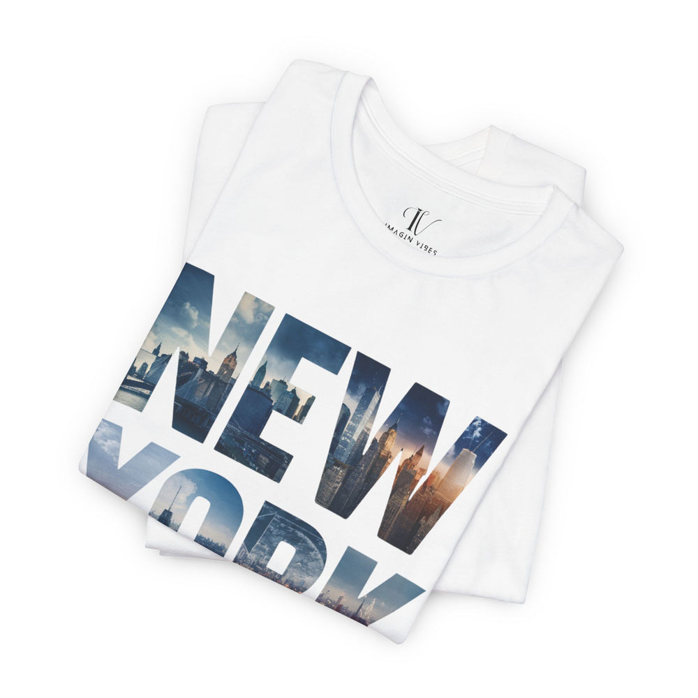 NYC Dreams: Iconic New York Photo Collage Tee T-Shirt Printify