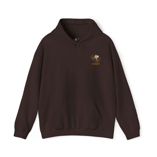 Bee Yourself Hoodie Hoodie Printify Dark Chocolate S