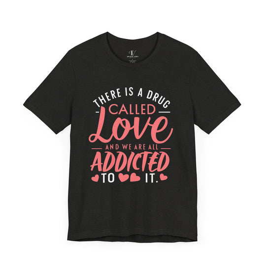 Love Drug Graphic Tee T-Shirt Printify Black Heather S
