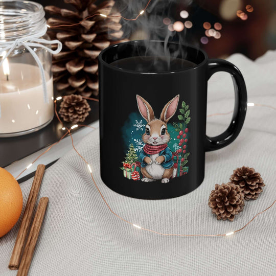 Festive Bunny Mug Mug Printify