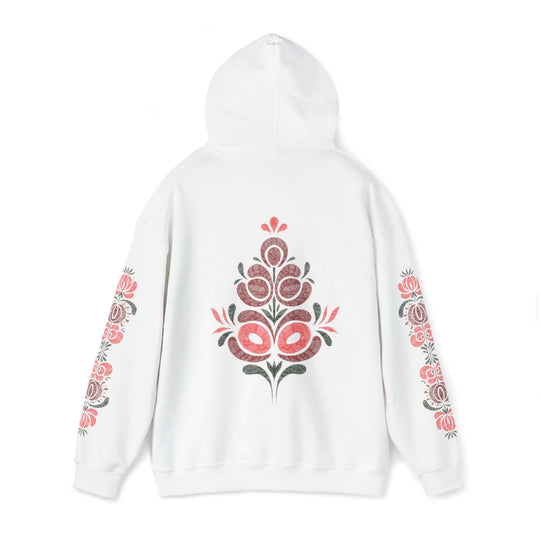 Folk Art Hoodie - Traditional Motifs and Bold Colors Hoodie Printify