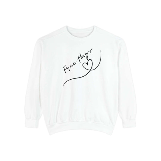 Free Hugs Sweatshirt Sweatshirt Printify White S