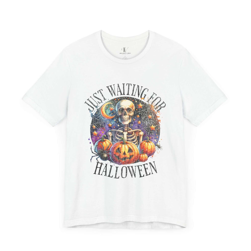 Halloween Tee - Waiting For Halloween T-Shirt Printify White XS