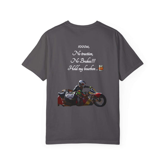 Speedway Motorcycle T-shirt " Hold My Bourbon" T-Shirt Printify