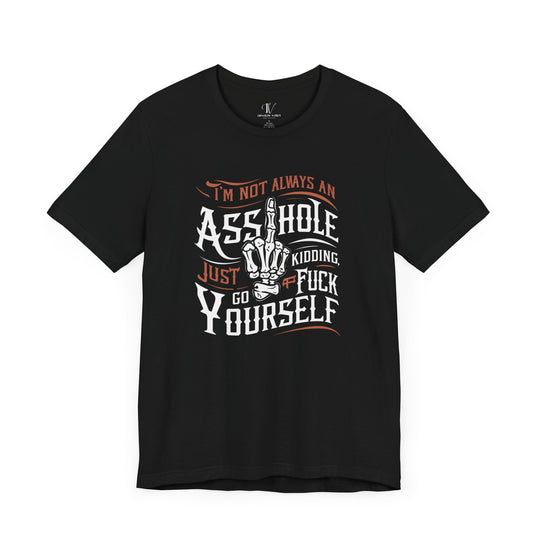 Provocative Tee with Aggressive Humor T-Shirt Printify Black XS