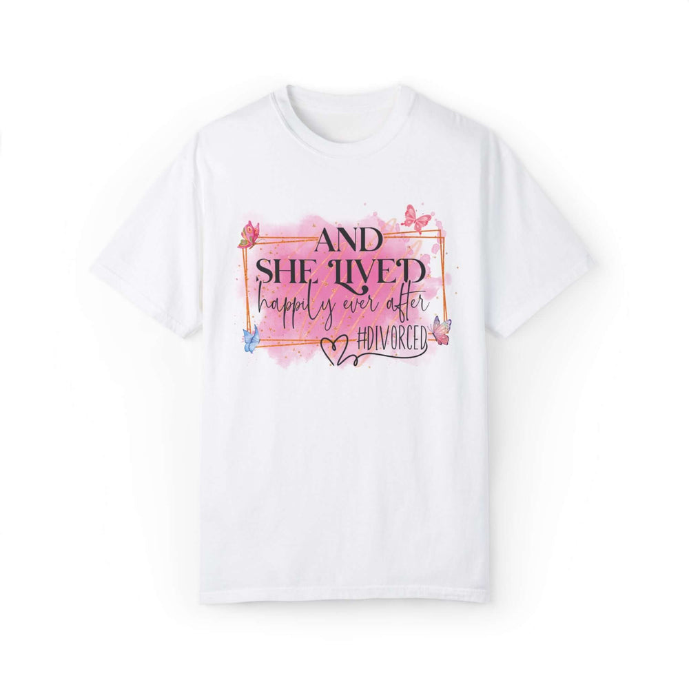 Empowering Divorce T-shirt T-Shirt Printify White S
