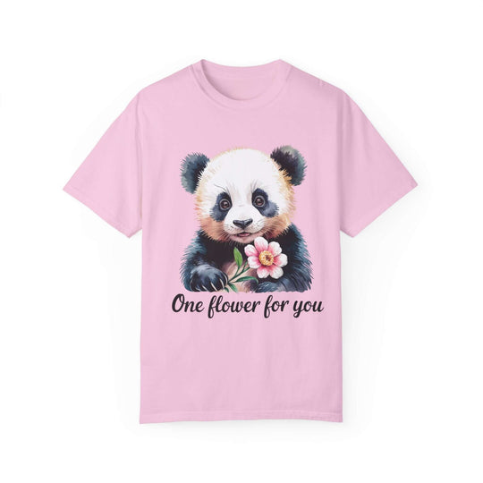 Panda Flower T-shirt T-Shirt Printify Blossom S
