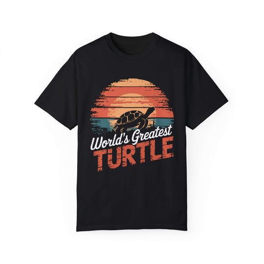 "World's Greatest Turtle" Retro T-Shirt T-Shirt Printify Black S