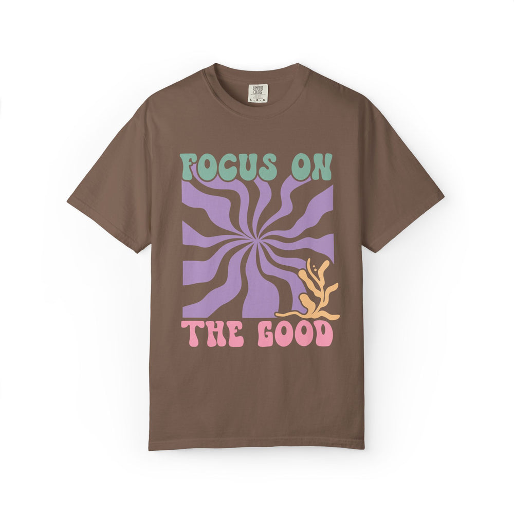 Focus on the Good: Inspirational Boho Tee T-Shirt Printify Espresso S