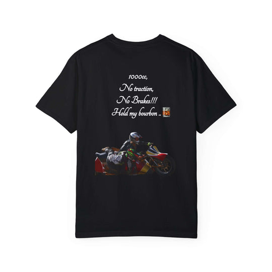 Speedway Motorcycle T-shirt " Hold My Bourbon" T-Shirt Printify