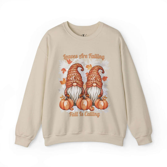 Fall Gnomes Sweatshirt Sweatshirt Printify S Sand
