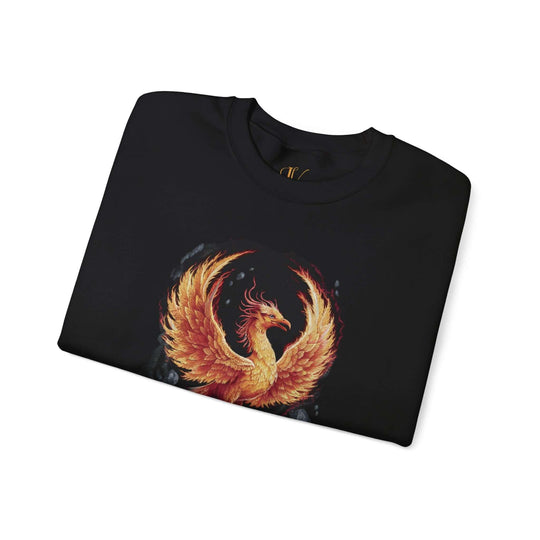 Phoenix Rising Crewneck Sweatshirt Sweatshirt Printify