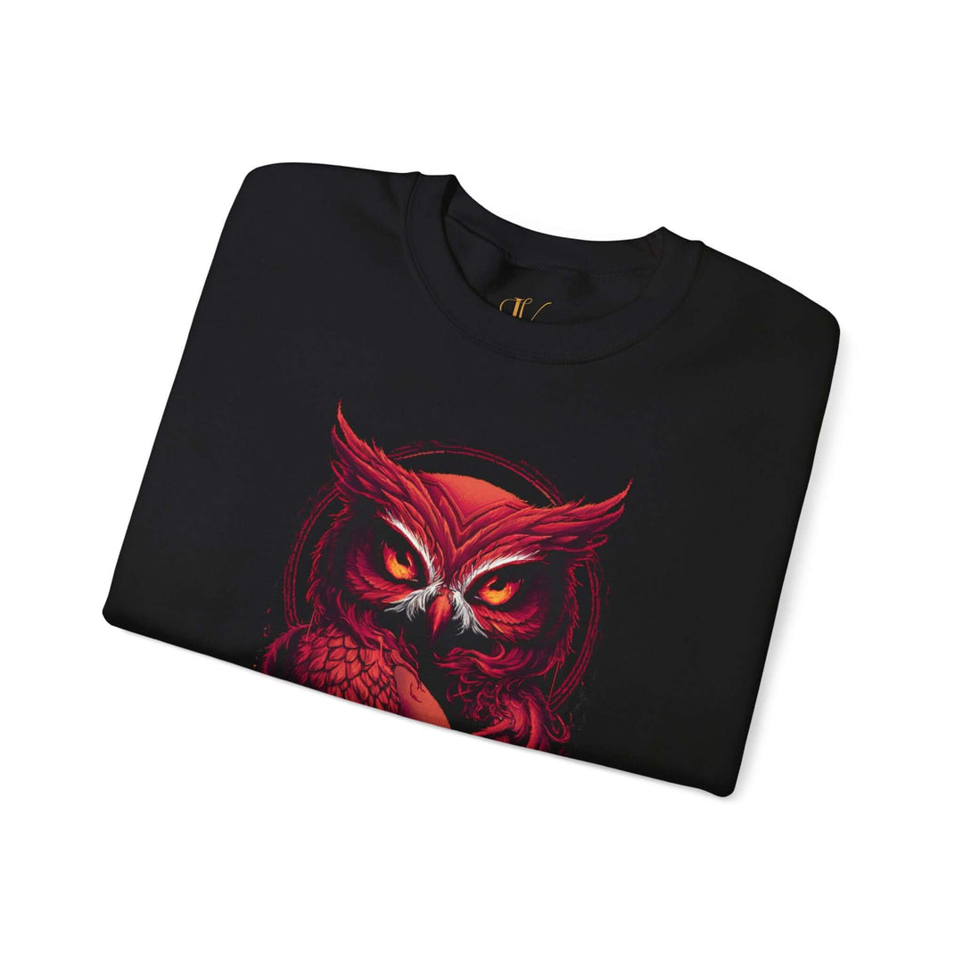 Red Owl Unisex Sweatshirt Sweatshirt Printify