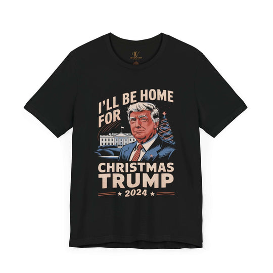 Christmas Trump 2024 Tee T-Shirt Printify Black XS