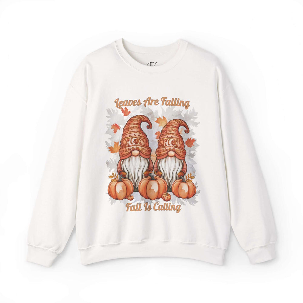 Fall Gnomes Sweatshirt Sweatshirt Printify L White