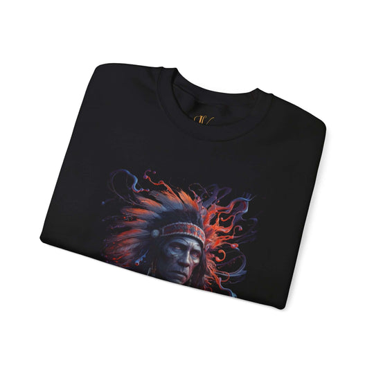 Native American Chief Portrait Sweatshirt Sweatshirt Printify