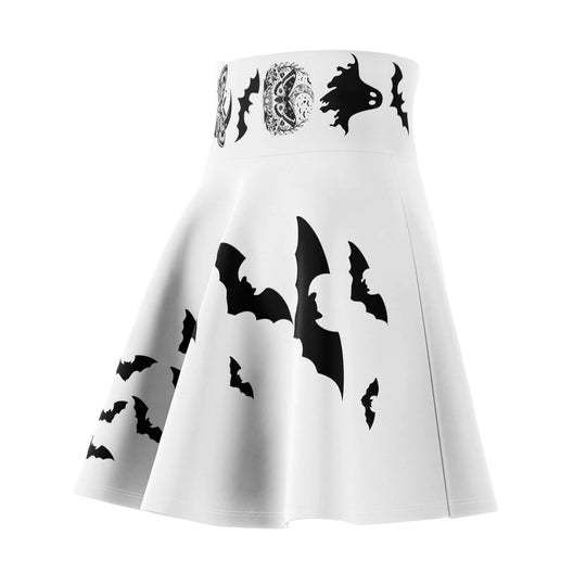 Gothic Bat Skater Skirt All Over Prints Printify