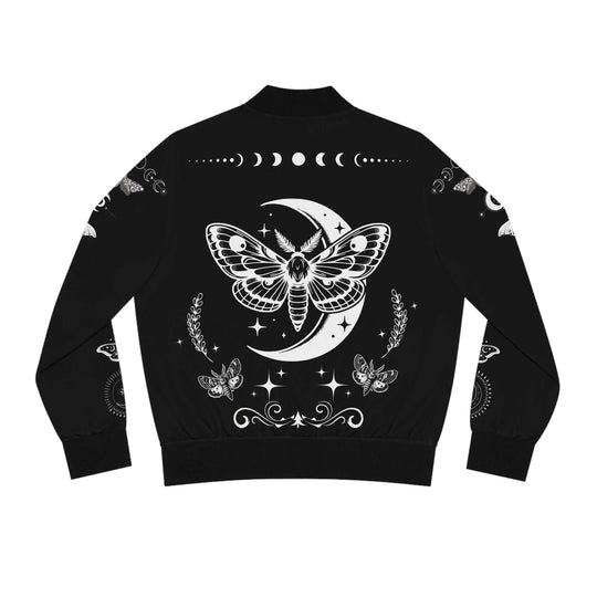 Bomber Jacket Celestial Moth 'Stay Magical' All Over Prints Printify