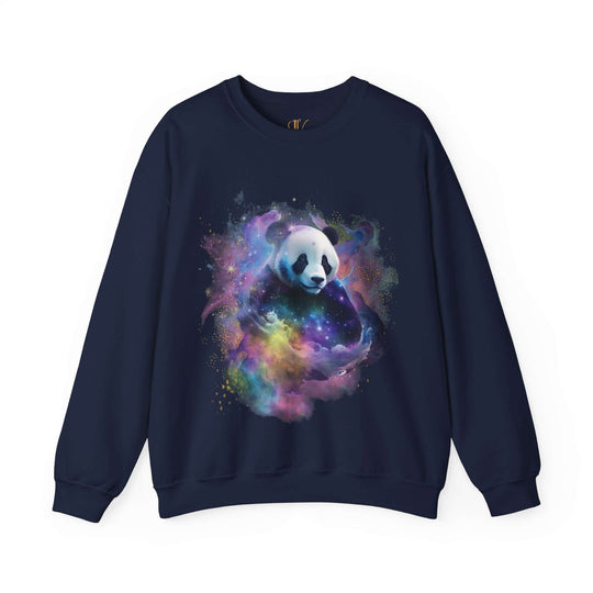 Space Panda Sweatshirt Sweatshirt Printify S Navy